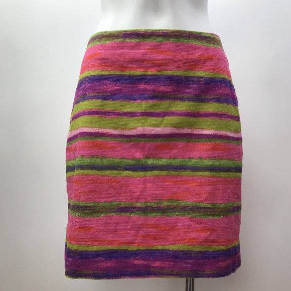 Ann Taylor Dresses & Skirts - BEAUTIFUL Multi Coloe Petite Ann Taylor Size 2P Knee Length SKIRT N